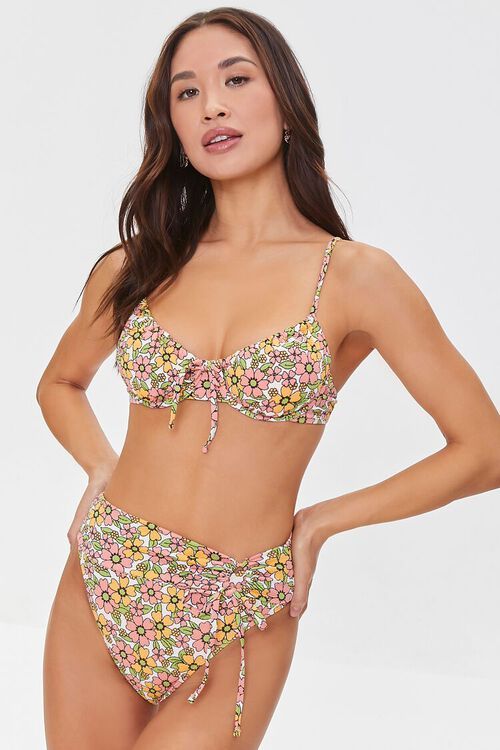 Floral High-Rise Bikini Bottoms | Forever 21 (US)