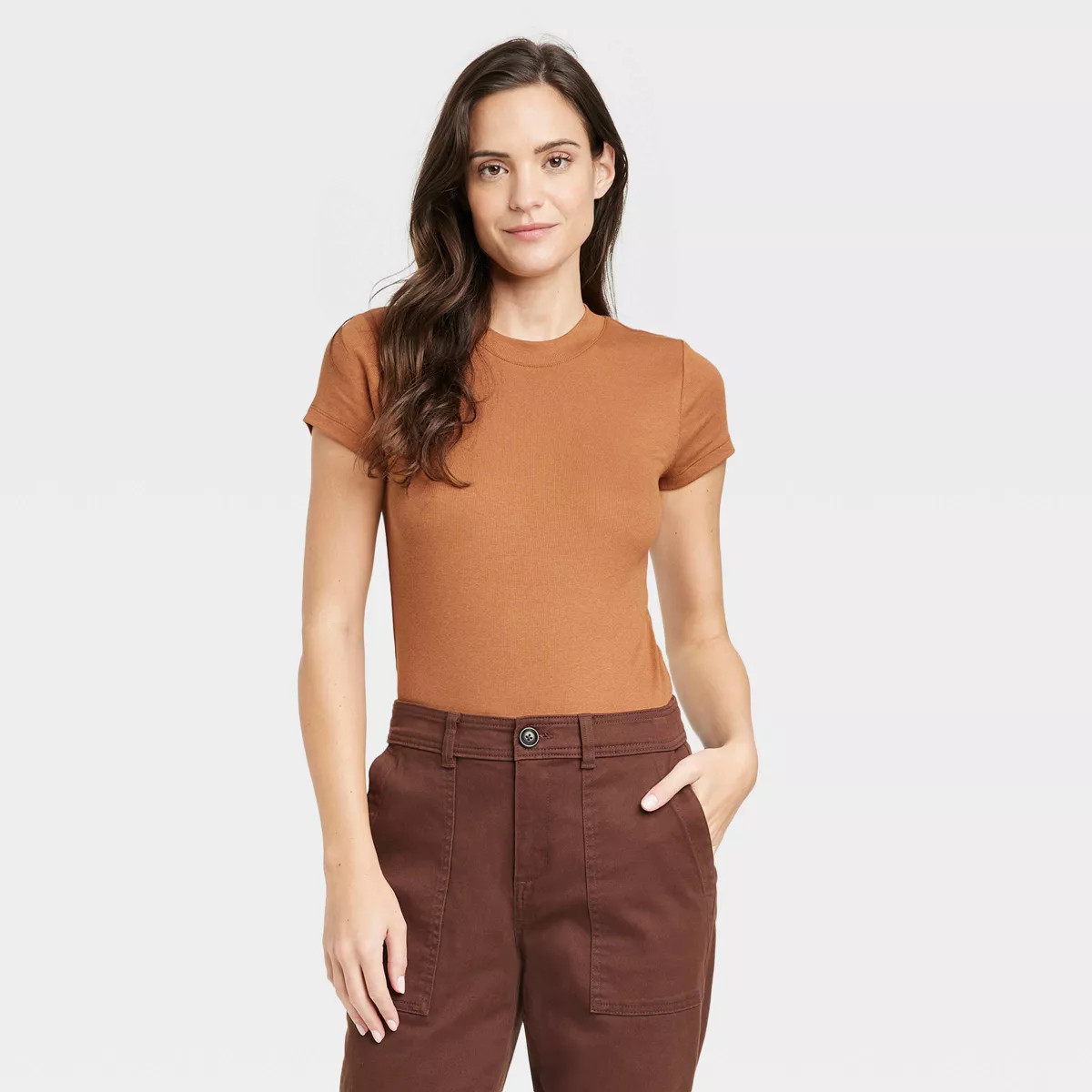 Women's Ribbed T-Shirt Bodysuit - A New Day™ | Target