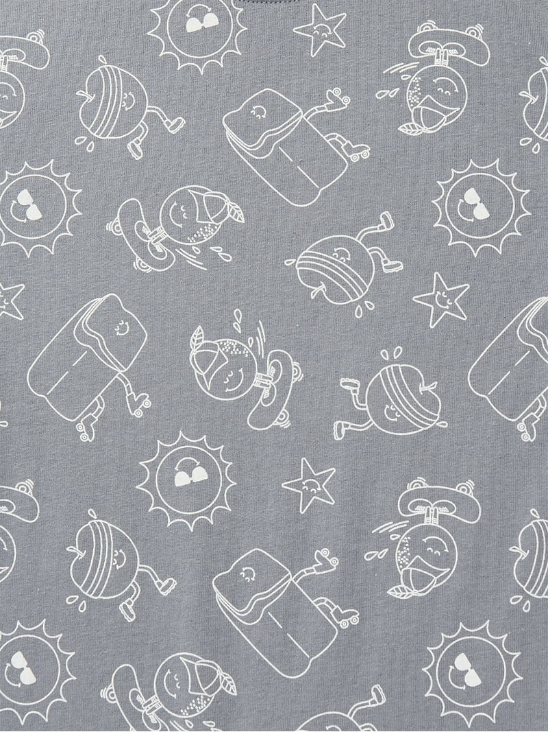 Wonder Nation Baby Boys Printed Jersey Romper, Sizes 0M-24M | Walmart (US)