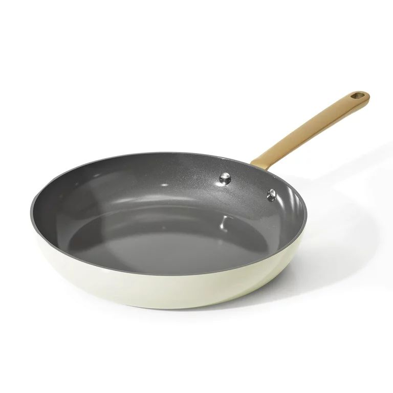 Beautiful 10in Ceramic Non-Stick Fry Pan, White Icing by Drew Barrymore - Walmart.com | Walmart (US)