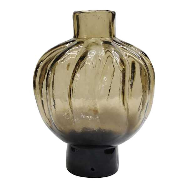 Brown Glass Vase, 8.5", sold by At Home | At Home