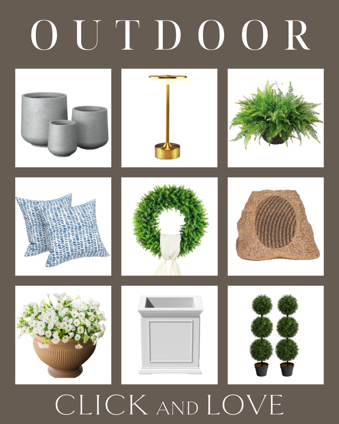 Most Loved outdoor home finds! Great additions to any outdoor space. 

Outdoor finds, outdoor patio, outdoor finds, Amazon home, found it on Amazon, planters, boxwood wreath, faux florals, topiaries, faux ferns, throw pillows, accent pillows, outdoor pillows, rock speakers, outdoor speaker, lighting, cordless lamp, morning glories, home decor

#LTKHome #LTKSeasonal