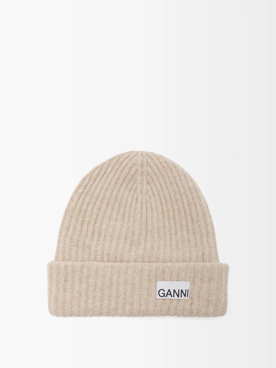 Ribbed recycled wool-blend beanie | Matches (UK)
