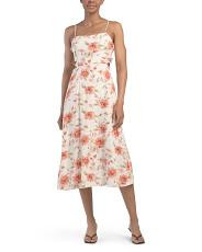 Linen Blend Bow Dress | TJ Maxx