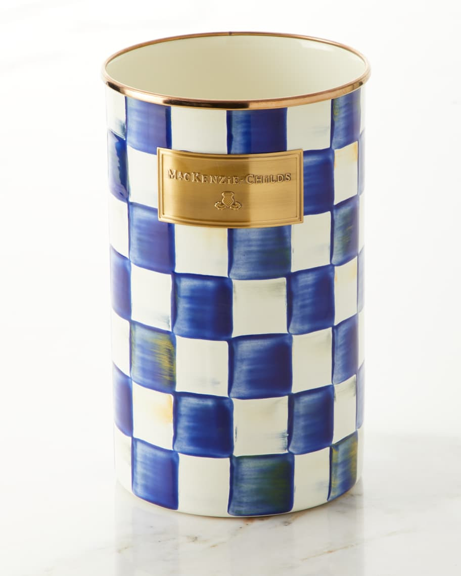 MacKenzie-Childs Royal Check Utensil Holder | Neiman Marcus