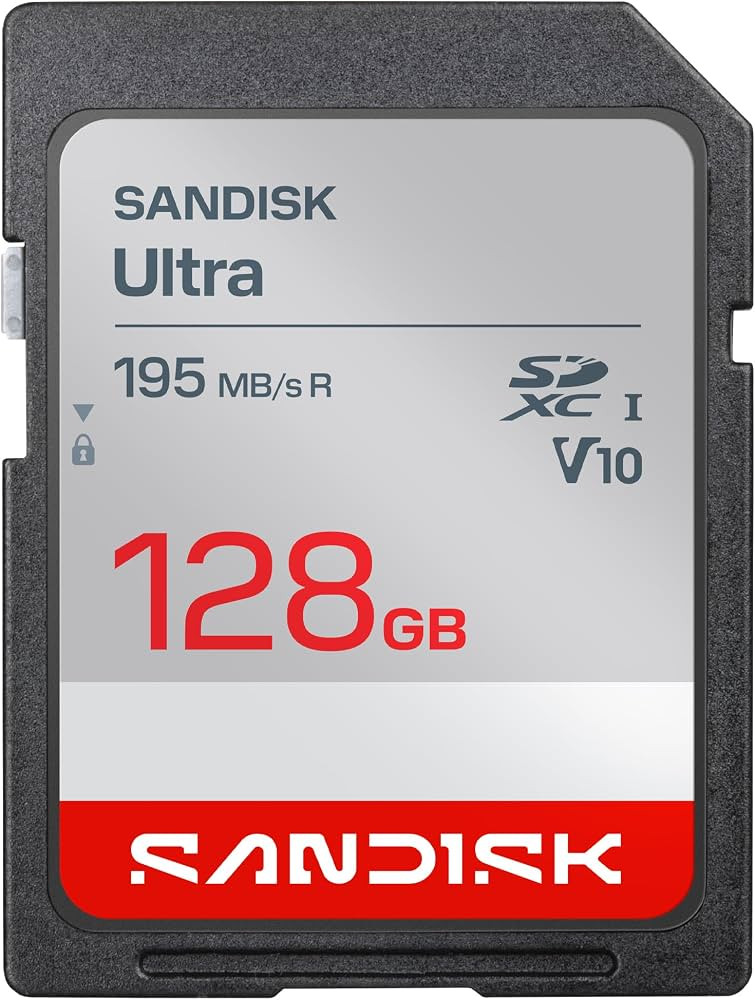 SANDISK 128GB Ultra SDHC UHS-I Card and SDXC UHS-I Card - Up to 195MB/s Read Speed, Full HD Video... | Amazon (US)