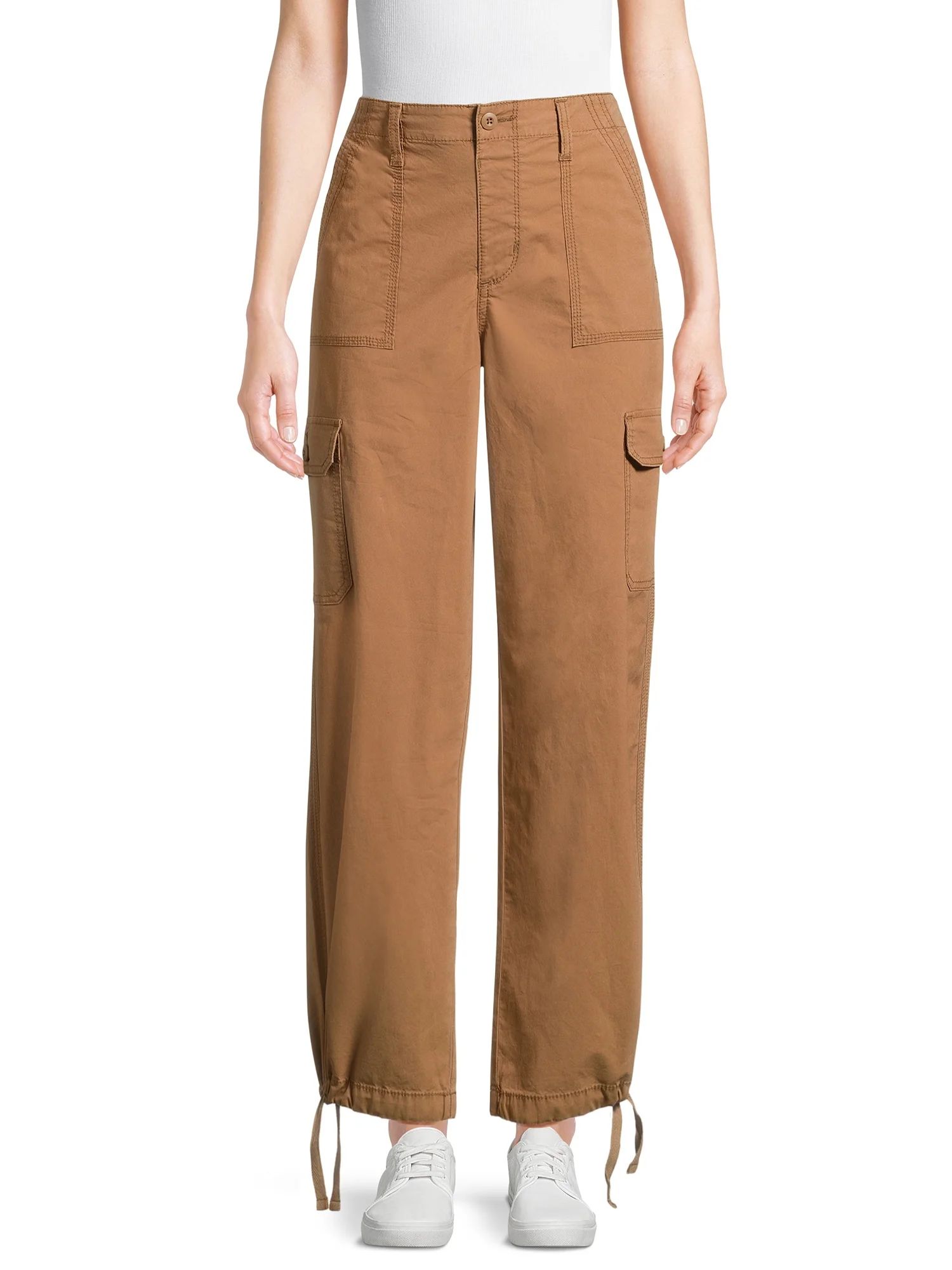 No Boundaries Women's Juniors Cargo Pants, 30” Inseam, Sizes XS-XXXL | Walmart (US)