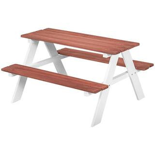35 in. W x31 in. L x 19.7 in. H 4-Person Kids Wooden Picnic Table with Seating for Outdoor | The Home Depot