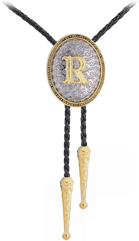 GelConnie Western Ties for Men Gold Bolo Tie Initial Letter A to Z Native American Bola Ties Cowb... | Amazon (US)