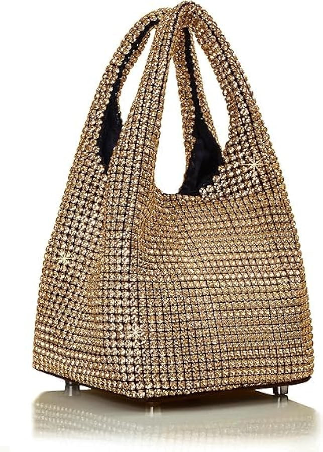 Women's Glitter Clutch Evening Handbags Sparkly Clutch Triangle Purse for 1920s Party Prom Weddin... | Amazon (US)