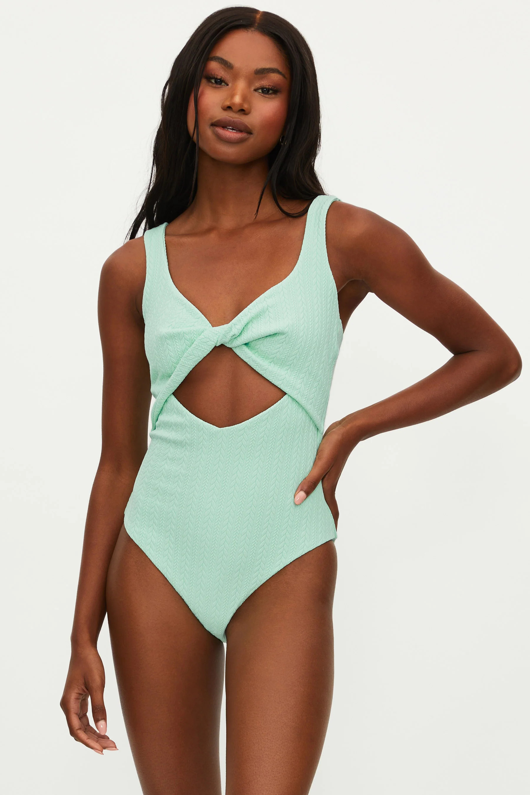 Tyler One Piece Crème De Knit | Beach Riot