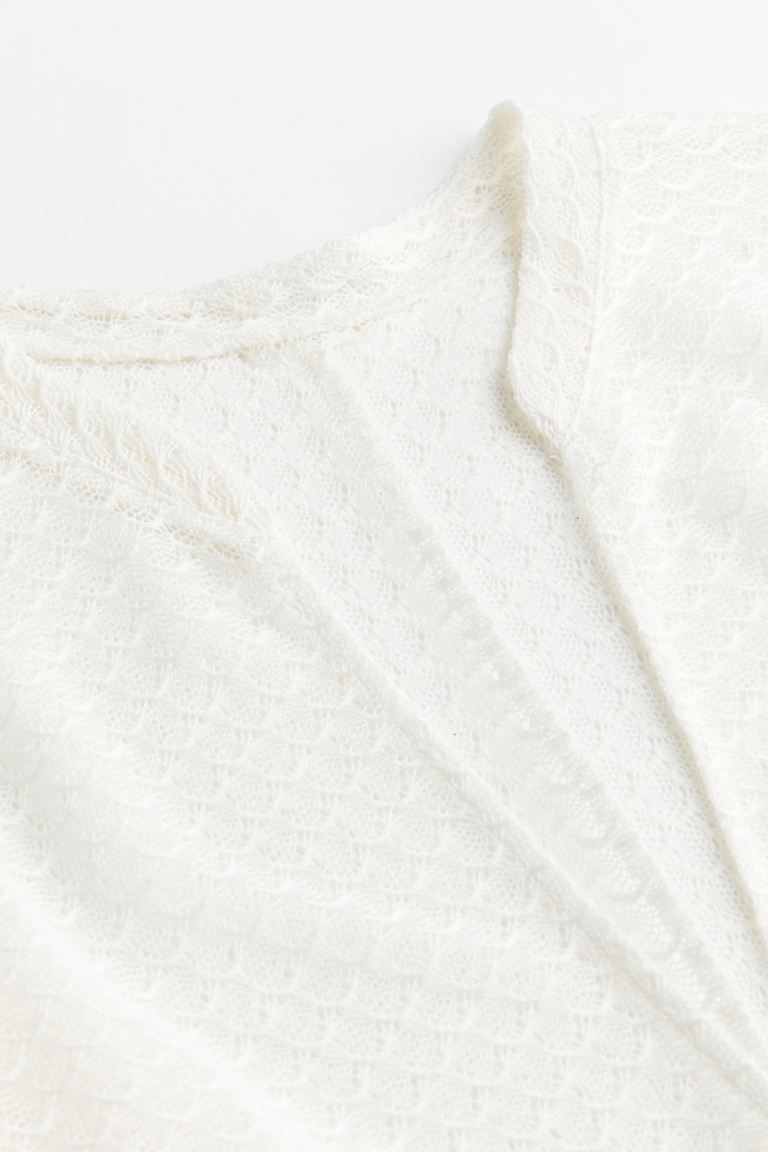 Knitted tunic - White - Ladies | H&M GB | H&M (UK, MY, IN, SG, PH, TW, HK)