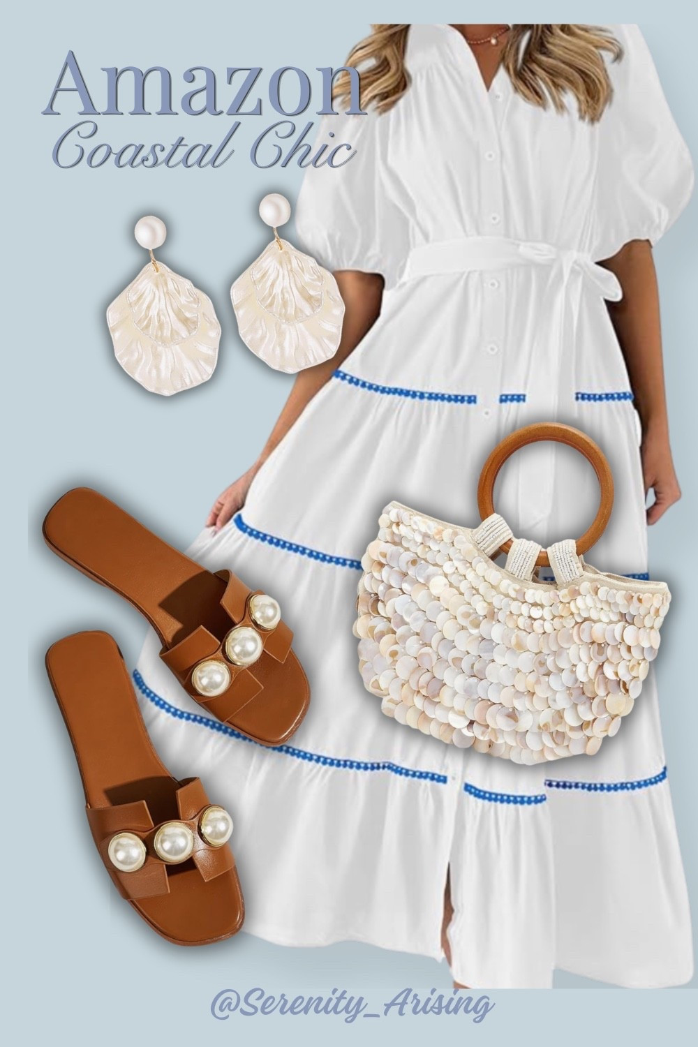 Coastal chic on Amazon 🐚 perfect for a beach getaway! #amazon #amazonfinds #amazonfashion #coastalchic #vacationoutfit 

#LTKSeasonal #LTKTravel