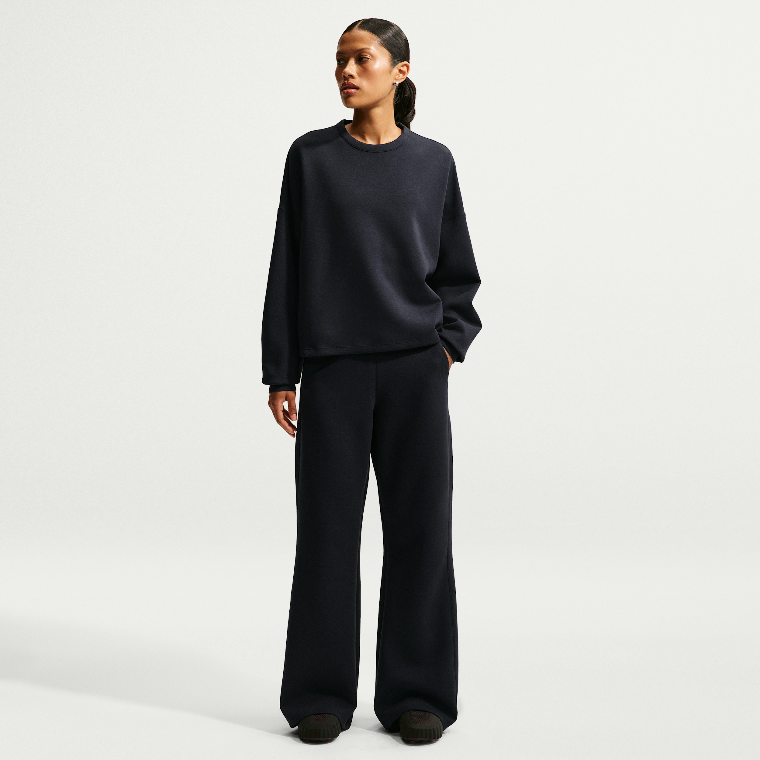 Nike Women's 24.7 ImpossiblySoft Dri-FIT High-Waisted Loose Flared Pants in Black | HQ8607-010 | Nike (US)