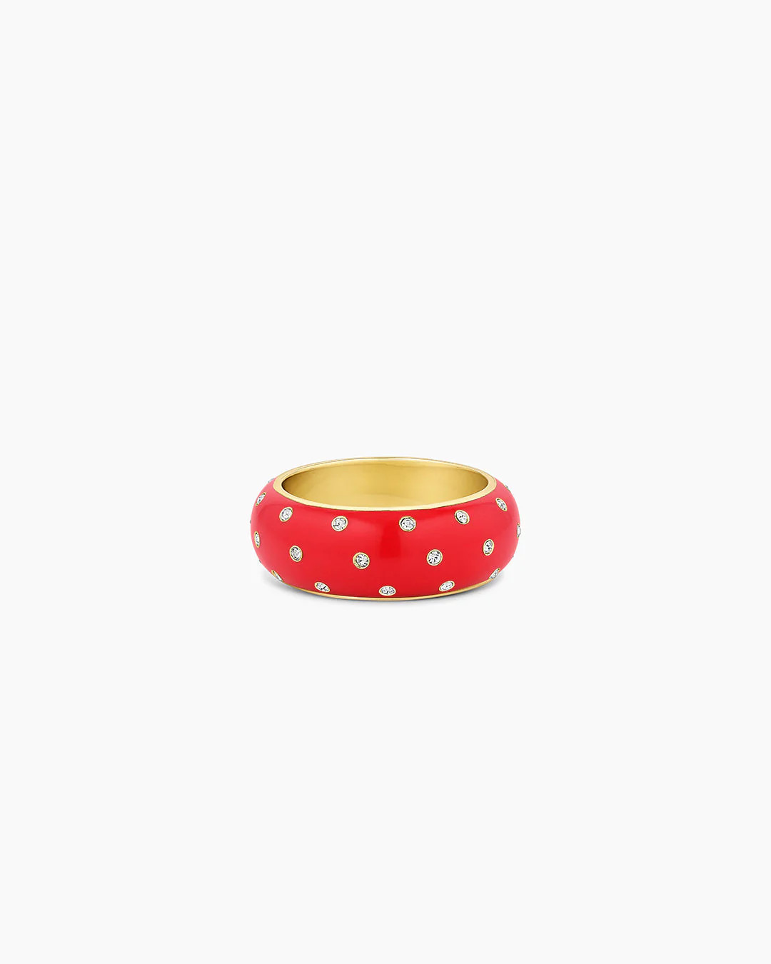 Noel Red Enamel Shimmer Ring | Gorjana