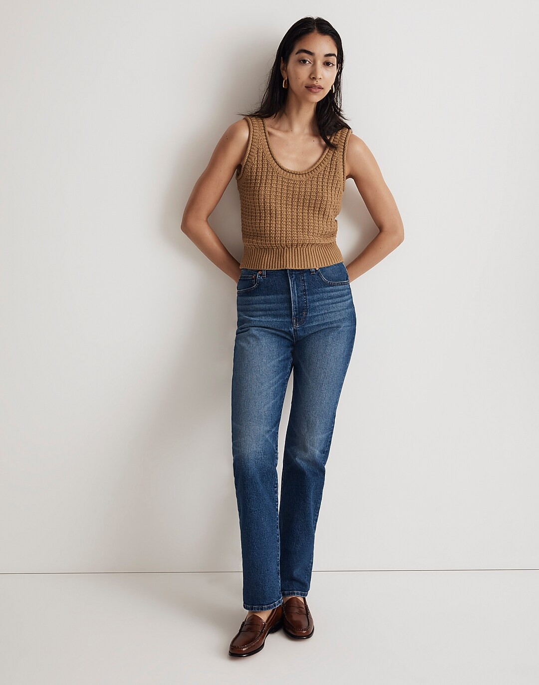 Textured-Stitch Sweater Tank | Madewell