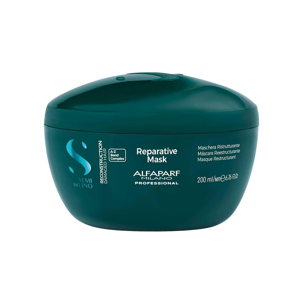 Alfaparf Milano Semi di Lino Reconstruction Reparative Hair Mask - Damaged Hair Bond Repair - Col... | Amazon (US)