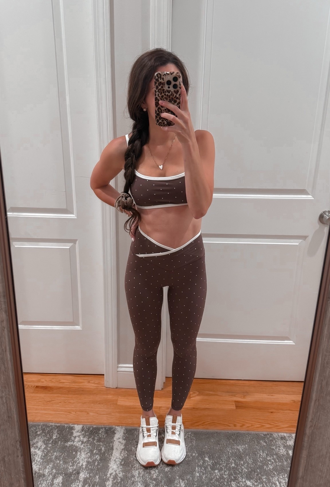 Brown Polka dot set ; viral polka dot active set ; new aerie active wear ; polka dot sports bra ; trending matching set ; polka dot leggings ; viral aerie leggings ; petite friendly activewear ; cute workout set ; mom set

#LTKfitnessgoals #LTKselfcare #LTKActive