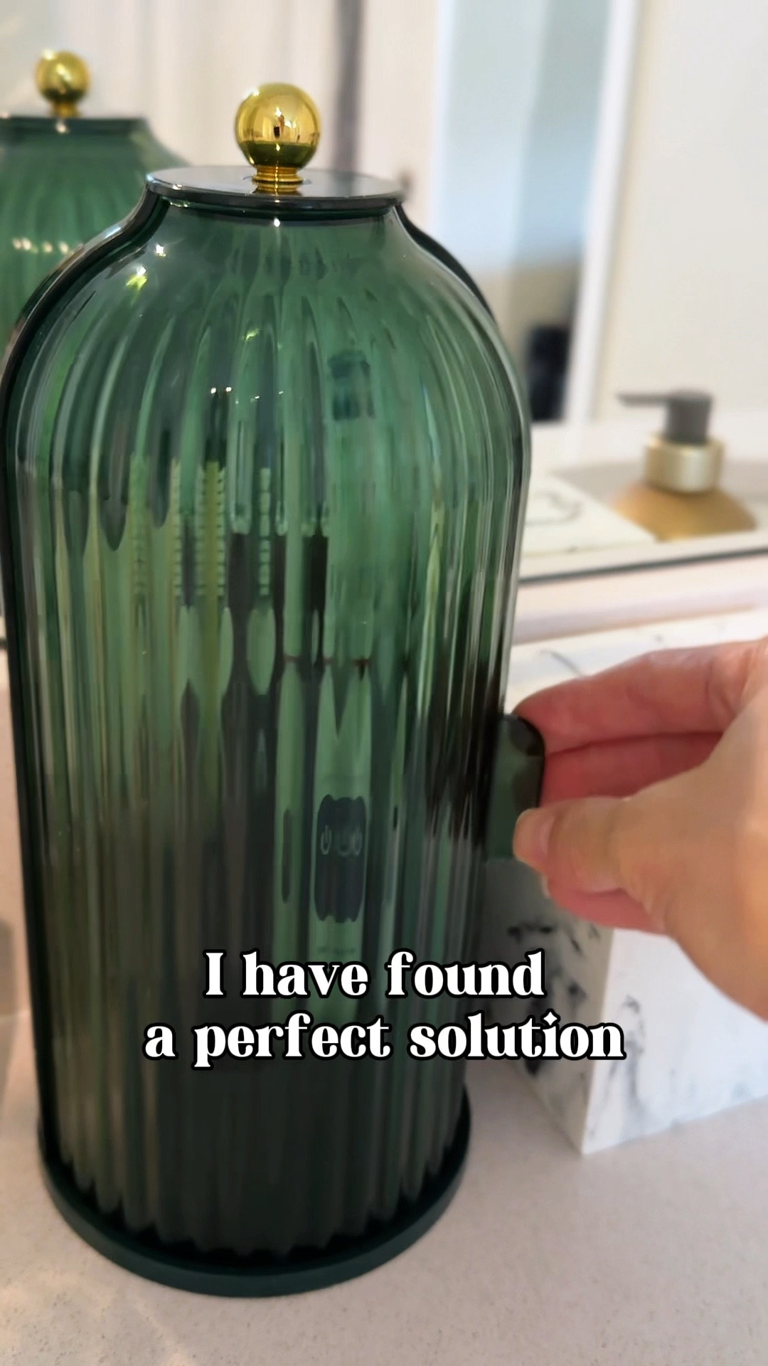 Definitely felt like a genius after turning this gorgeous Make Up Brush holder into a Toothbrush Holder 😁

I always worry about the dust, bugs, chemical residue from the sprays or perfumes just settling on the tooth brushes and my family feeding onto it! Always looked for a way to protect the brushes and I cannot be happier with this little solution I've found!

It comes in different colors for any liking!

Bathroom accessories
Toothbrush holder
 

#LTKHome #LTKFindsUnder50 #LTKFamily