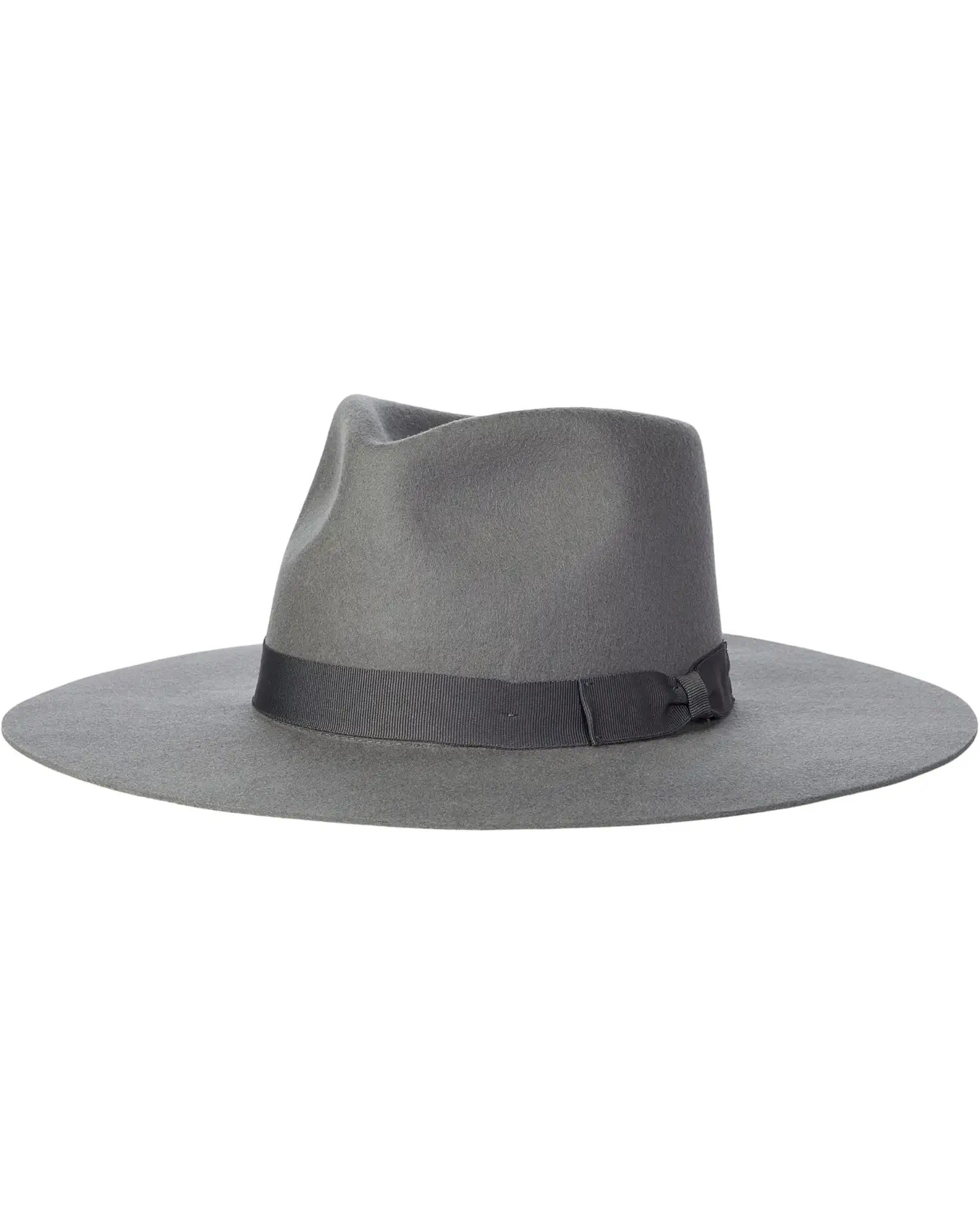 Wool Felt Stiff Brim Fedora w/ Bow Trim | Zappos