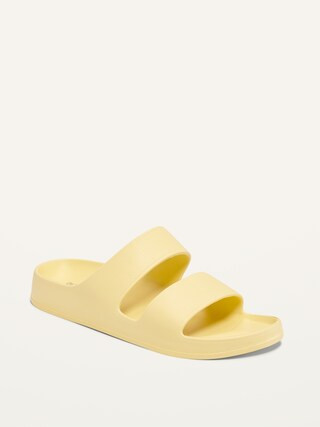 Sugarcane-Blend Double-Strap Slide Sandals for Women (Partially Plant-Based) | Old Navy (US)