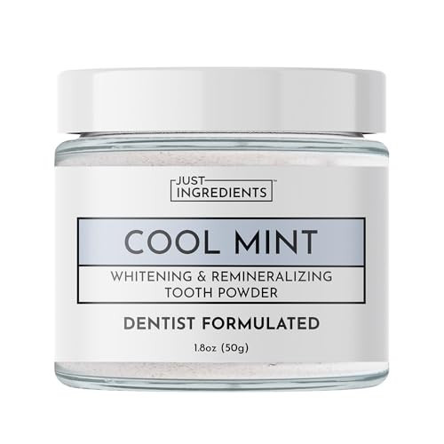 Just Ingredients Remineralizing Tooth Powder - Fluoride-Free, Whitens, Vegan, Clean - 1 oz Whitening | Amazon (US)
