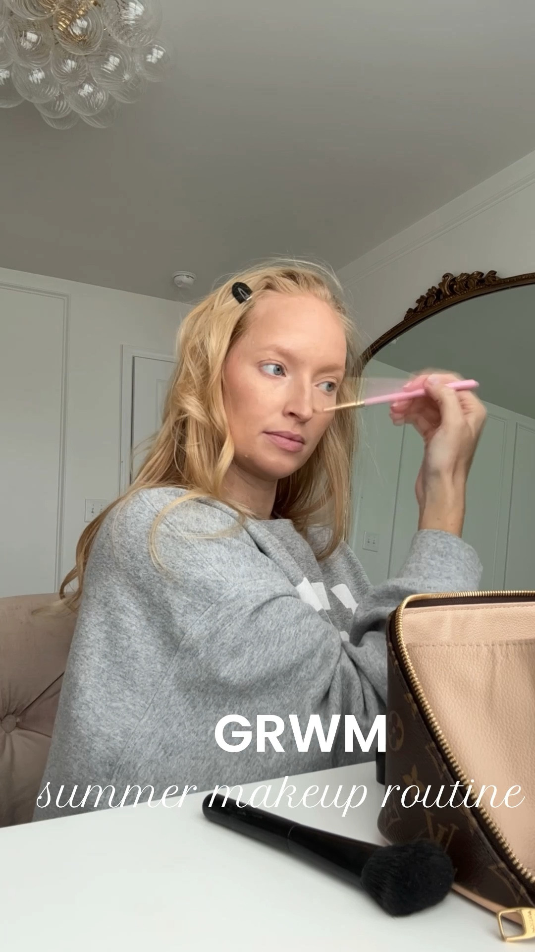 Get ready with me - here’s my go to quick and natural everyday makeup routine for summer. 

Bronzer: biscuit (also used on my eyes) 
Eye brightener: shade 1
Foundation: shade 2n
Glowy base: shade 4 (gives my skin a little color) - I use shade 2 during winter 
Mascara is brown and the tiny wing is also brown
Lip: shade pillow talk fair with pink gloss 


Summer beauty favorites // summer makeup routine // everyday makeup 


#LTKSummerEdit #LTKBeauty