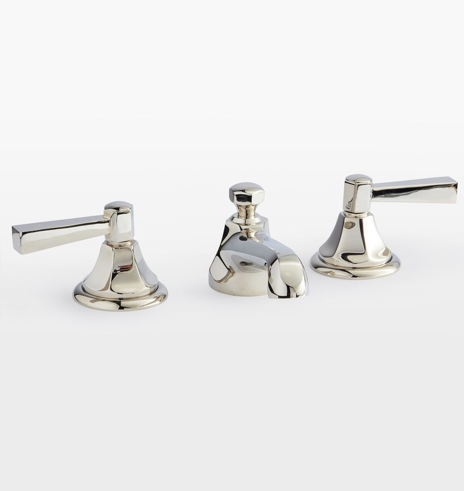 Canfield Lever Handle Widespread Bathroom Faucet | Rejuvenation