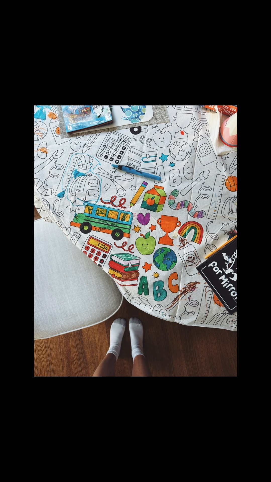we love these $3 coloring tablecloths! they are always adding in new holidays, grab Halloween while you can! Keeps my kids entertained.

#LTKmomlife #LTKKids #LTKHome