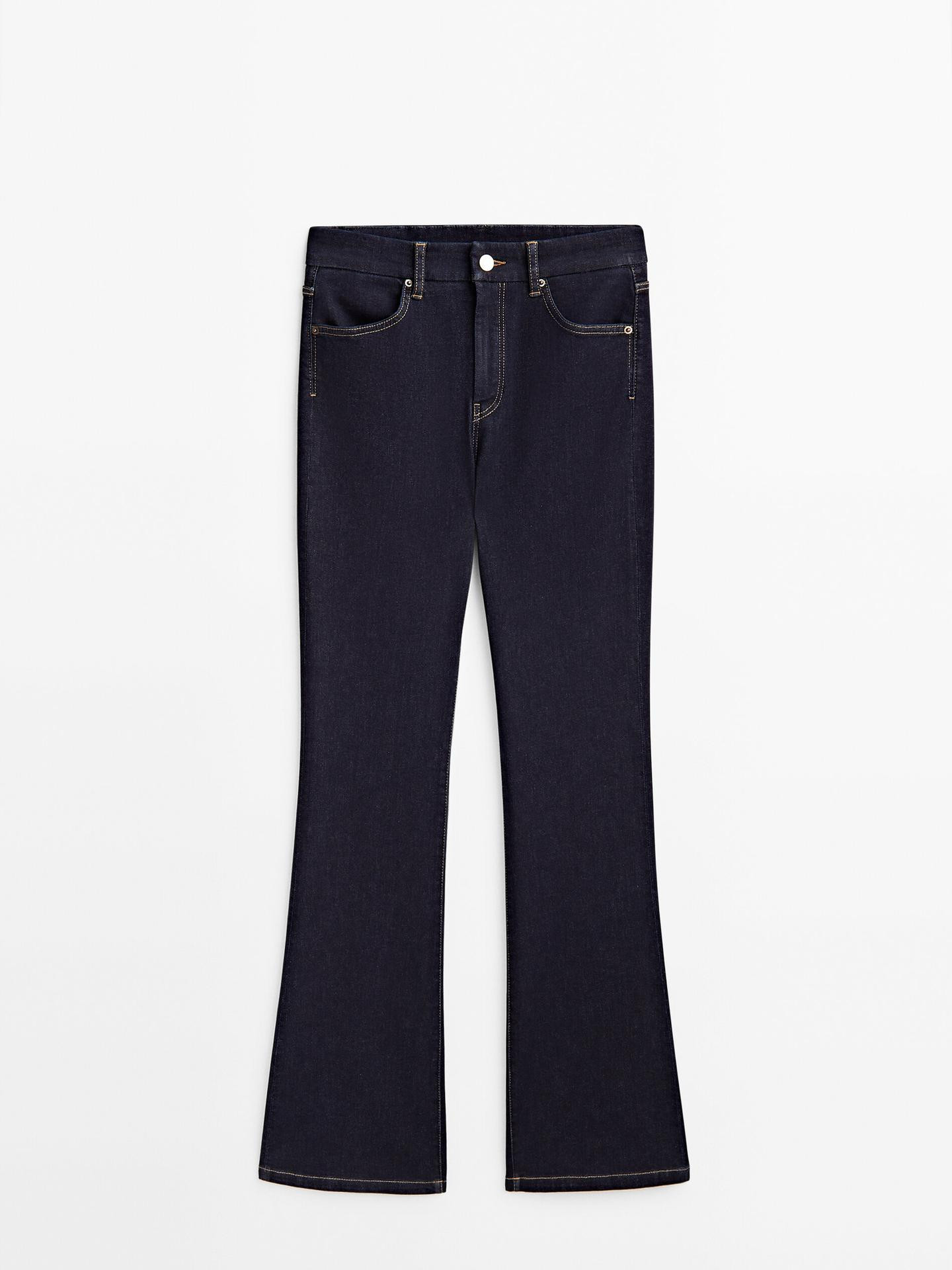 Skinny Jeans-Schlaghose mit hohem Bund  59,95 € | Massimo Dutti DE