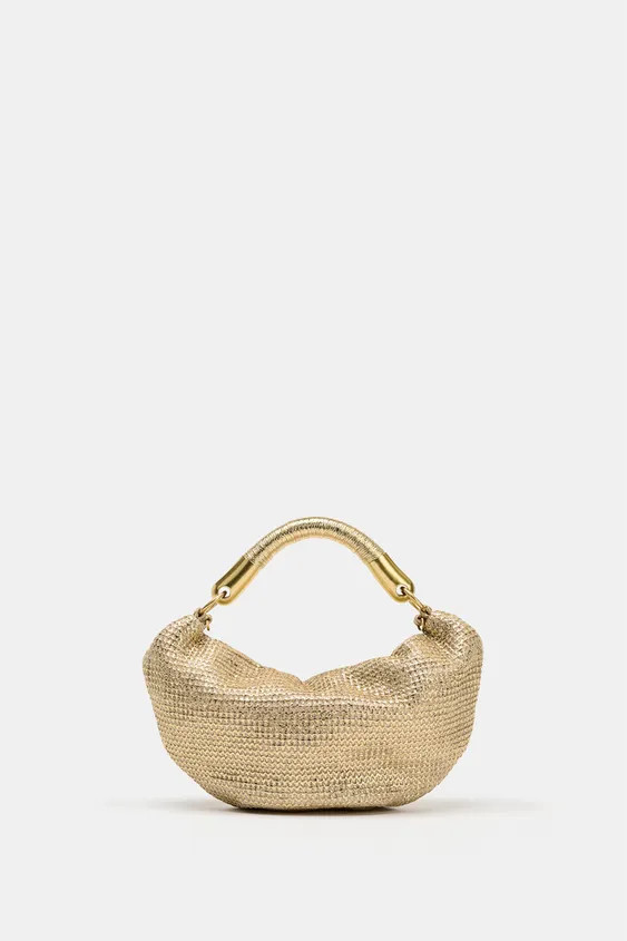 METALLIC-EFFECT HANDBAG | Zara US