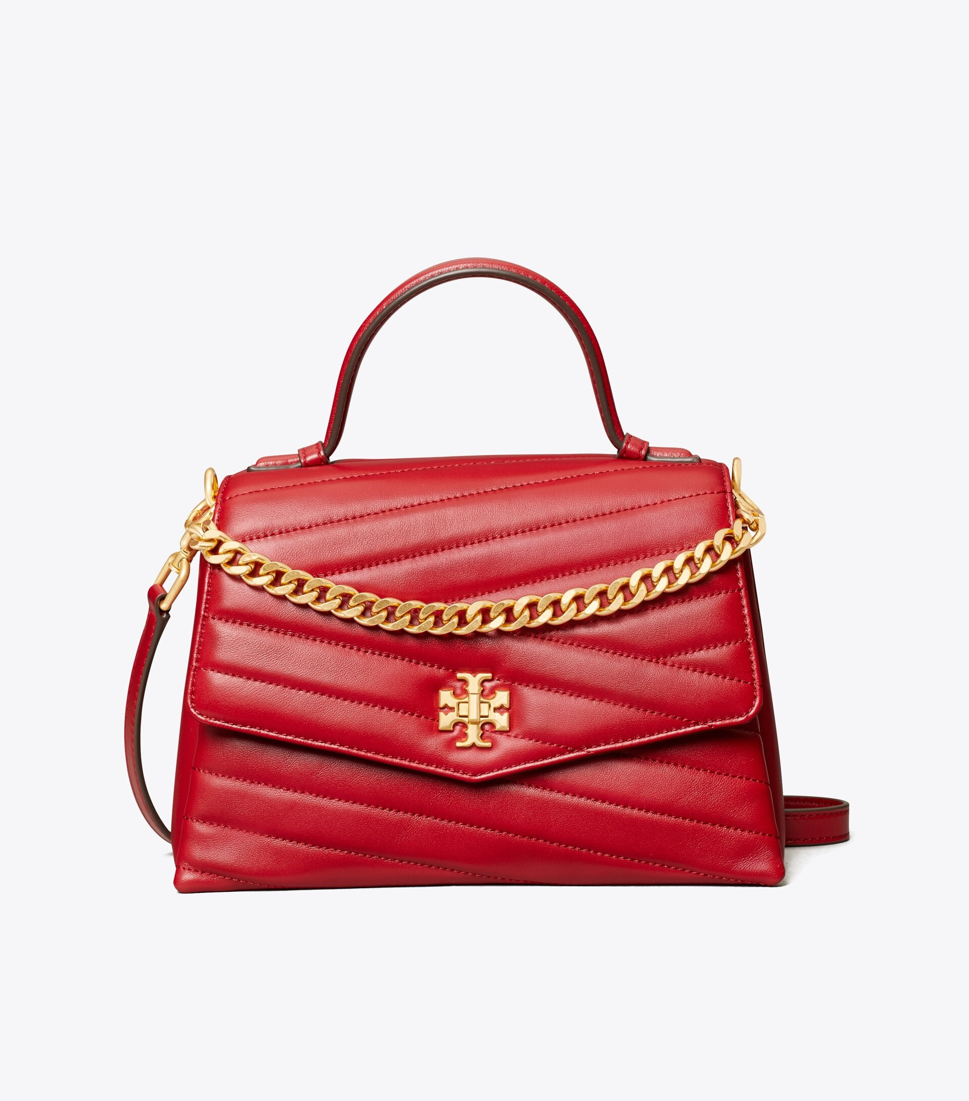 Kira Chevron Top-Handle Satchel | Tory Burch (US)