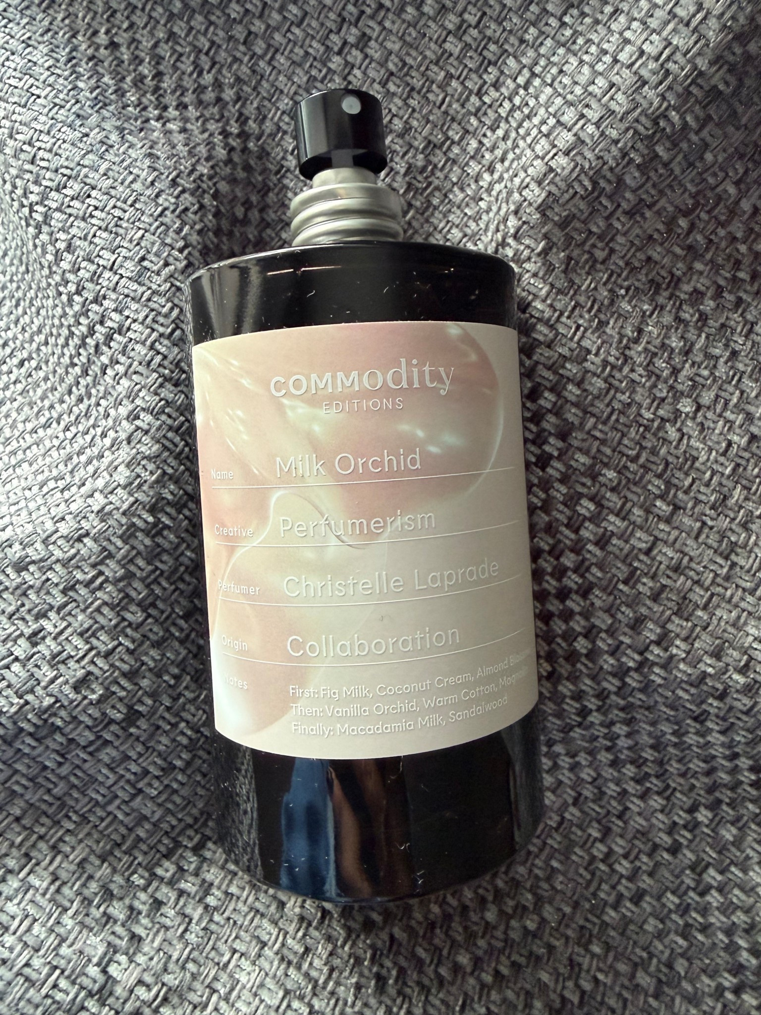 Milk Orchid by Commodity Fragrances 

👌 This is the perfect autumn/winter scent. It’s cosy and comforting and develops as you wear it. (Pr product)

Lactonic | Floral | Vanilla

Bright shimmers of Fig Milk, Vanilla Orchid, and Magnolia melt into Warm Cotton, Coconut Cream, and Macadamia Milk. Co-created with Emma of Perfumerism—who's explored every lactonic fragrance out there—this floral gourmand is her dream take on our bestselling Milk scent: luminous and airy, nostalgic yet modern. Here for a limited-time only.

Also included with this scent is an empty 10ml bottle & a funnel so it’s perfect for travel.

*100ml purchases include a free Milk Orchid 2ml, so you can sample before opening and committing to the full-size bottle.

#milkorchid 
#commodity 
#commodityfragrance 
#fragrancecommunity 
#newfragrance 
#winterfragrance 


#LTKluxury #LTKgiftguide
