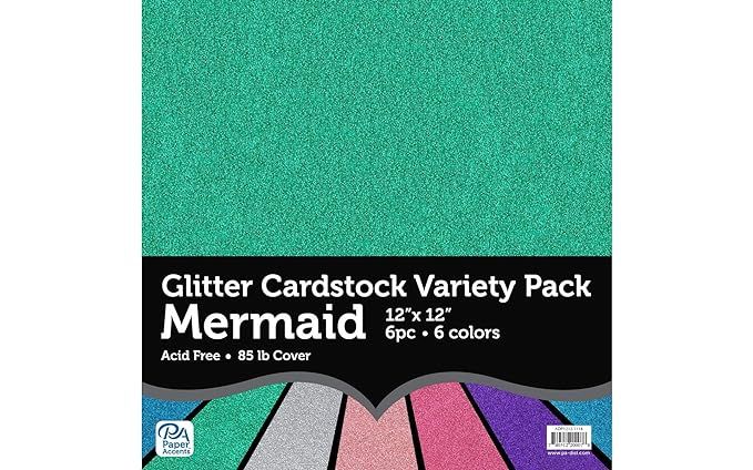 PA Paper Accents ADP1212.1118 Variety Pk 12x12 Glitter, None | Amazon (US)