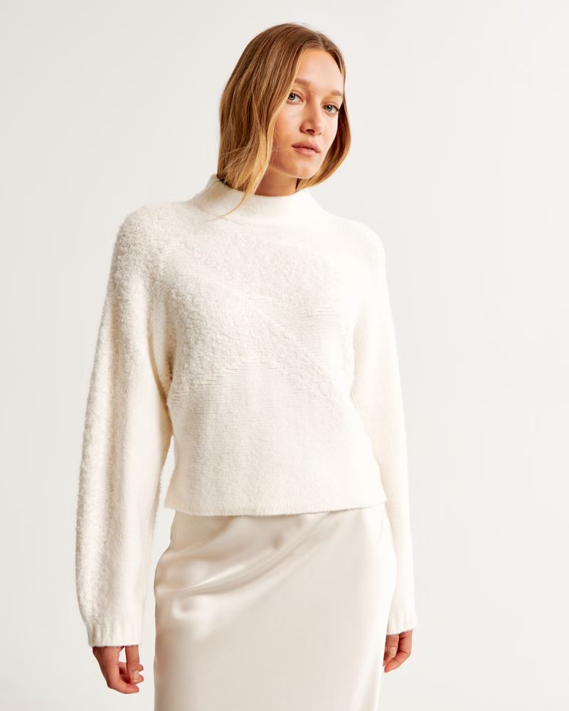 Intarsia Mockneck Dolman Sweater | Abercrombie & Fitch (US)