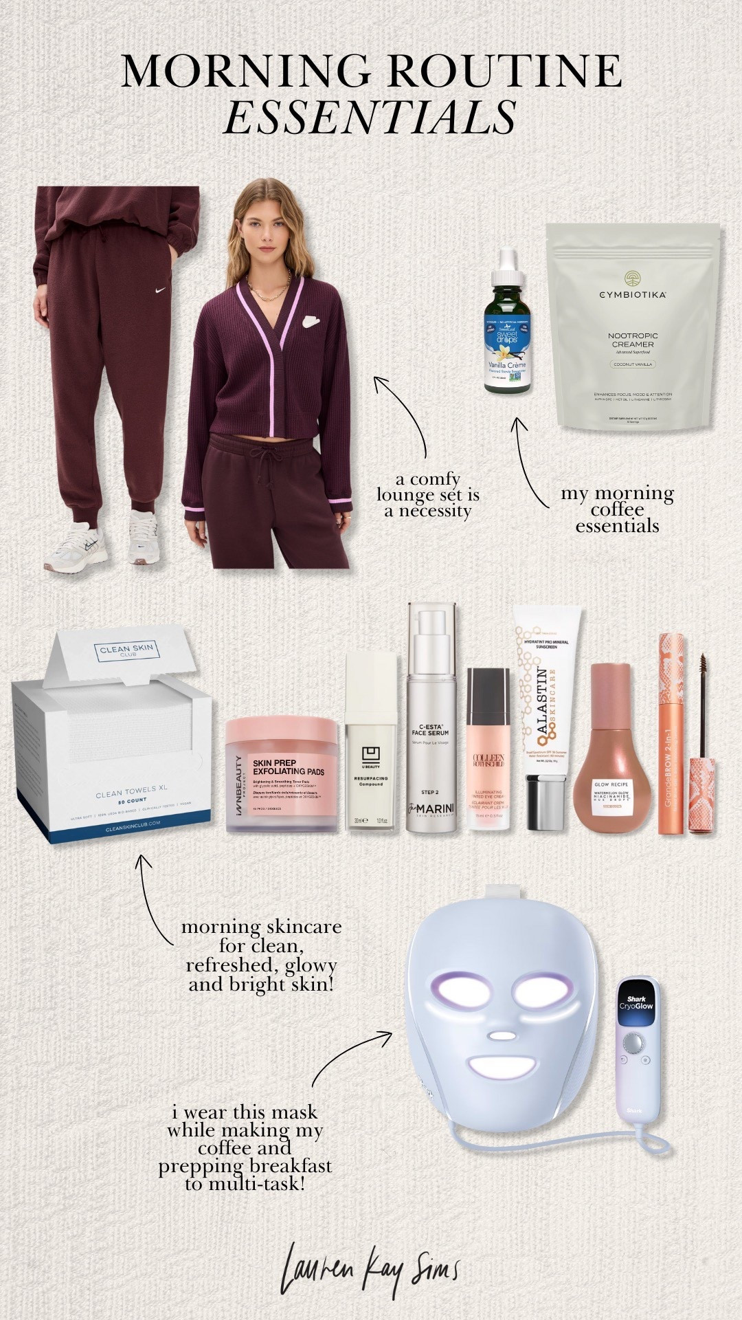 my morning routine essentials!🩷

#LTKgrwm #LTKmorningroutine #LTKmomlife