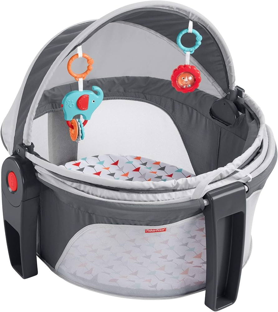 Fisher-Price Portable Bassinet And Play Space On-The-Go Baby Dome With Developmental Toys And Can... | Amazon (US)