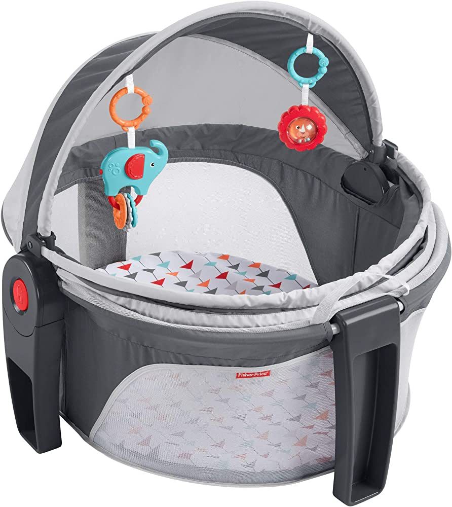 Fisher-Price Portable Bassinet And Play Space On-The-Go Baby Dome With Developmental Toys And Can... | Amazon (US)