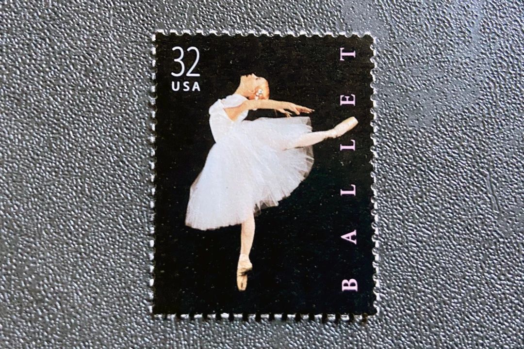Vintage Postage Stamps | "American Ballet" | Black + Pink Vintage Postage | Set of 10 | 32 cents ... | Etsy (US)