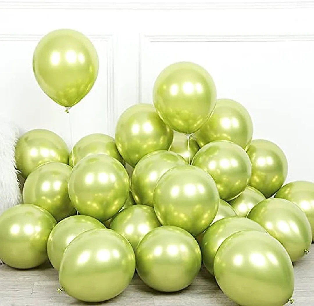 12 Royal Metallic Fruit Green Balloons for Graduation, Retirement Party, Baby Shower, Birthday, B... | Etsy (US)