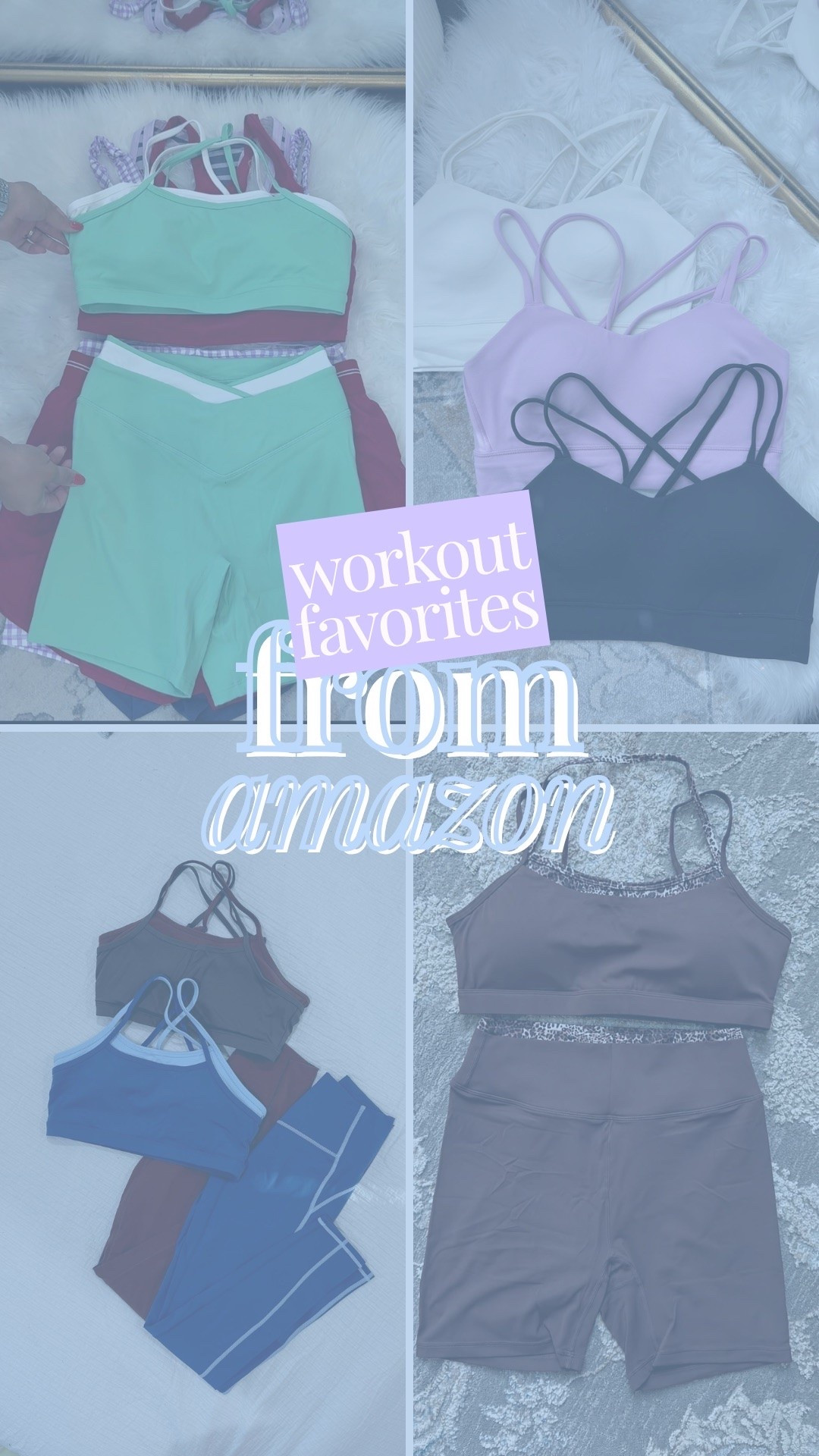 Amazon has so many cute workout pieces right now! I’m loving the matching sets, colorful sports bras, and simple activewear that can easily be mixed and matched. They’re affordable options to wear for workouts, walks, or even a casual day out.

#LTKootd #LTKdayinmylife #LTKfitnessgoals
