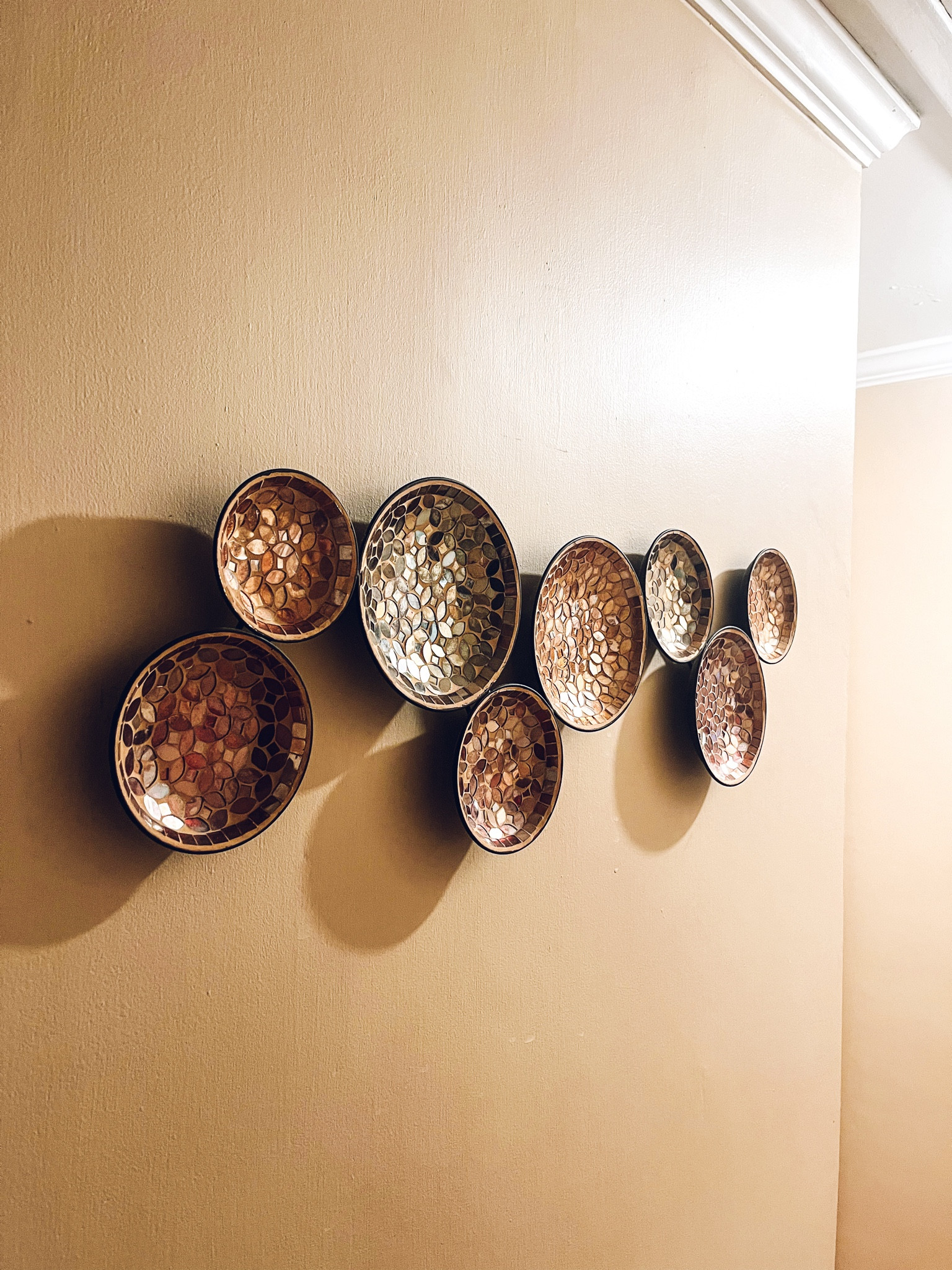 Dress up your walls with this beautiful gold disk mosaic decor! It’s absolutely stunning & perfect for the holiday season!! Currently on sale with coupon!! 

#LTKHoliday #LTKSaleAlert #LTKHome