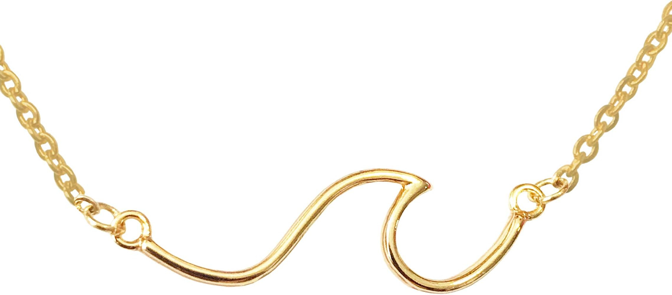 Altitude Boutique Line Ocean Wave Necklace Ocean Sea Jewelry | Amazon (US)