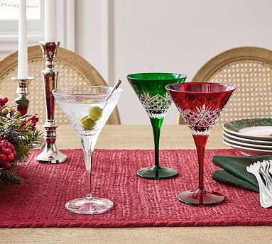 Antique Cut Martini Glasses | Pottery Barn (US)