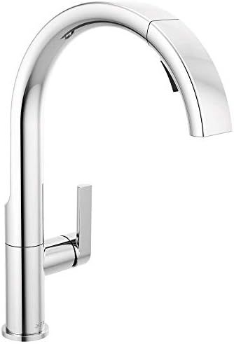 Delta Faucet Keele Pull Down Kitchen Faucet Chrome, Chrome Kitchen Faucets with Pull Down Sprayer... | Amazon (US)