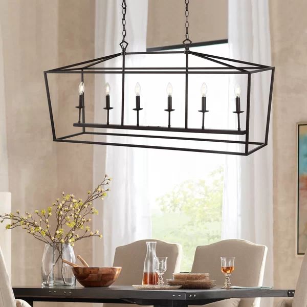 Maggiemae 6 - Light Kitchen Island Linear Pendant | Wayfair North America