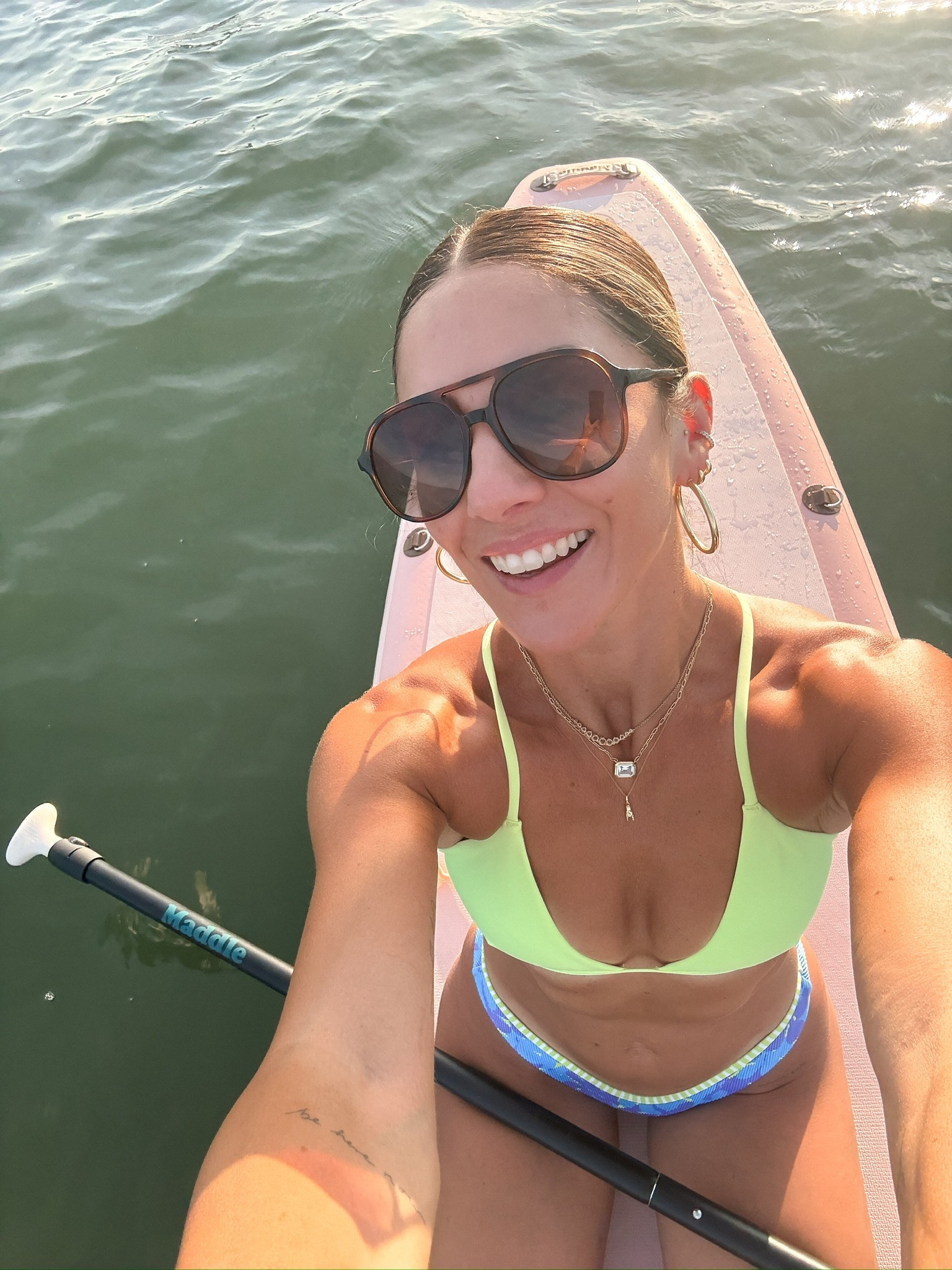 Paddleboard OOTD 👙 🕶️ @SOJOS VISION @leftonfriday

#LTKootd #LTKSwim #LTKOver40