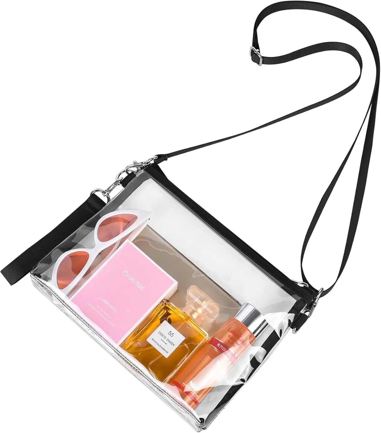 Bagenius Clear Purse, Clear Crossbody Purse with Removable Strap, Clear Handbags for Stadium Even... | Walmart (US)