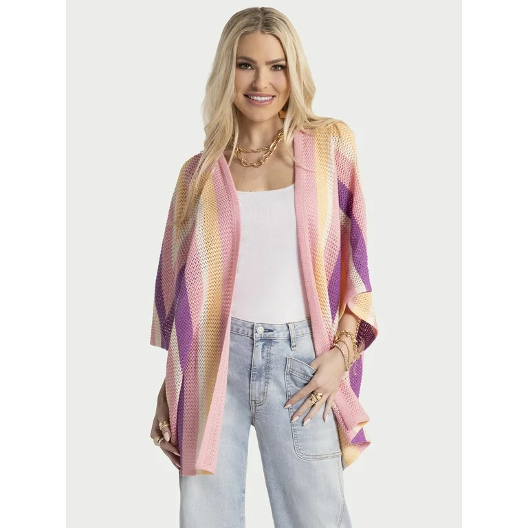Jessica Simpson Women's Cordelia Pointelle Kimono, Sizes S-XL | Walmart (US)