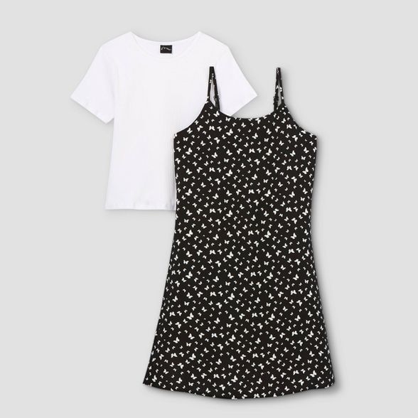 Girls' Slip Sleeveless Dress with T-Shirt - art class™ | Target